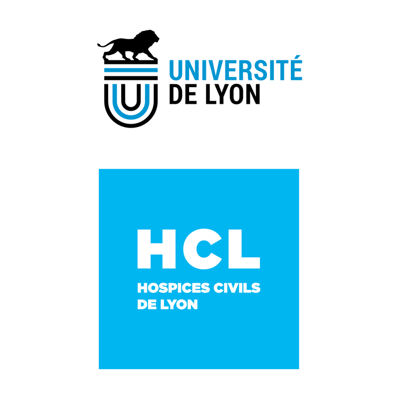 Université de Lyon  and Hospices Civils de Lyon logos